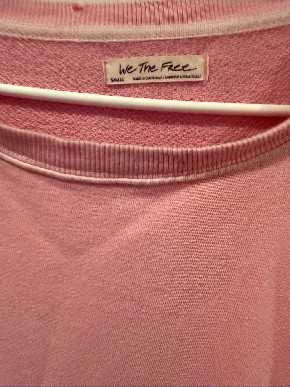 We The Free Free People Pink Oversized Camden Sweatshirt Small - Picture 2 of 12